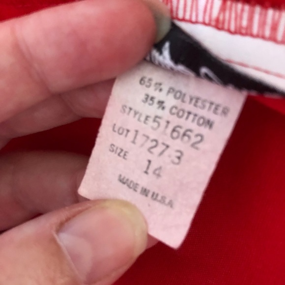 Vintage red wrap skirt - Picture 6 of 6